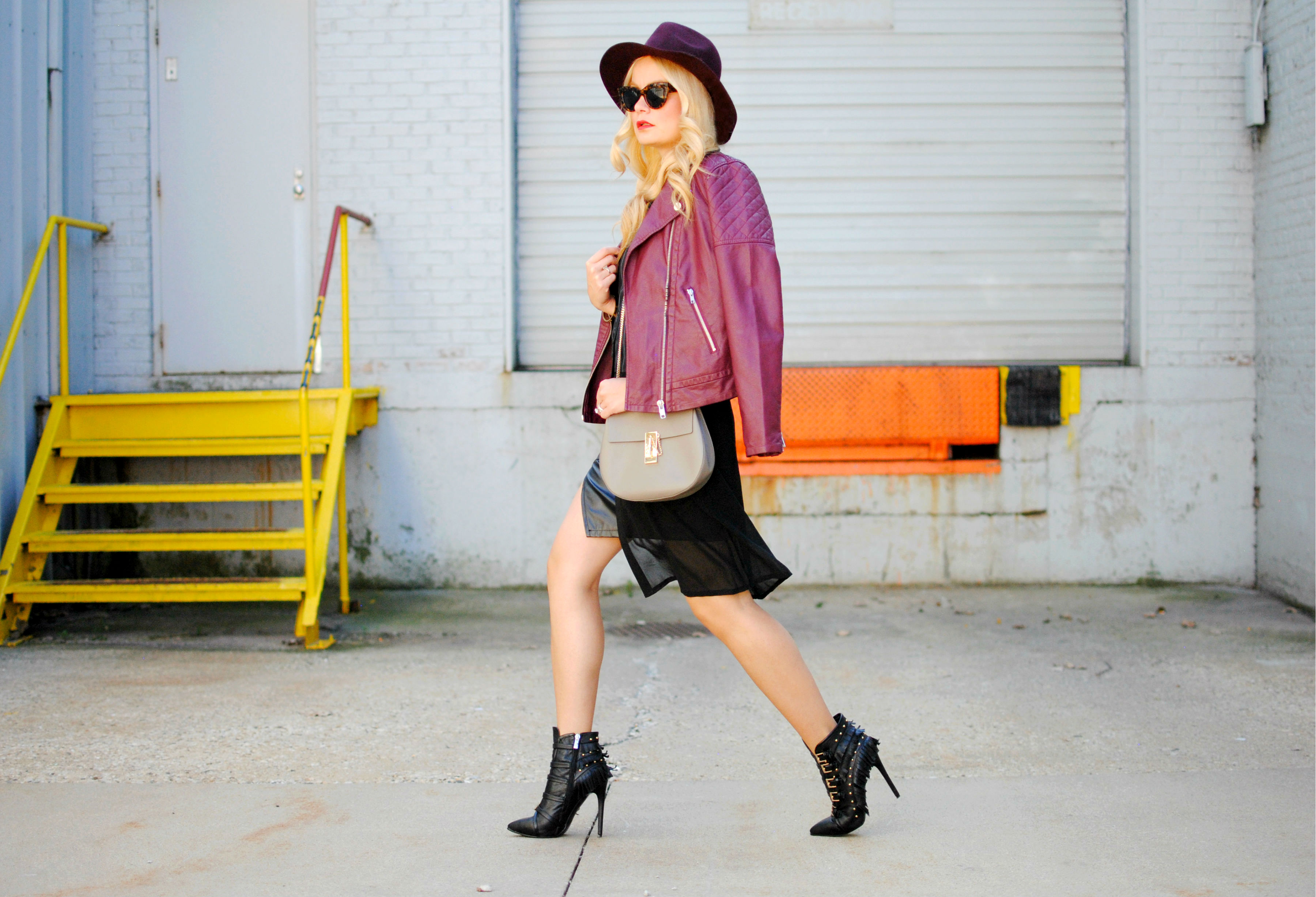 Tassel Booties_Burgundy Leather Jacket_What Would V Wear
