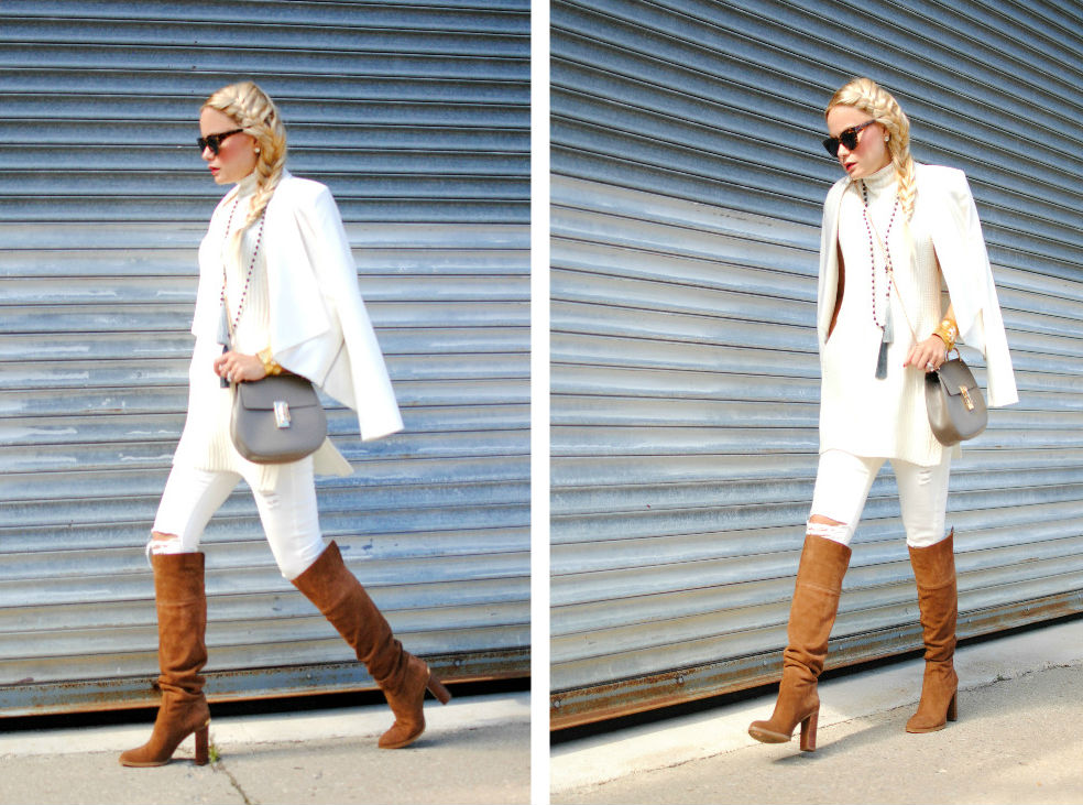 White Outfit_Suede Boots_What Would V Wear