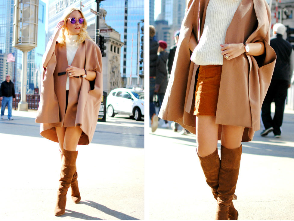 What Would V Wear_Fall Cape_Knee High Boots