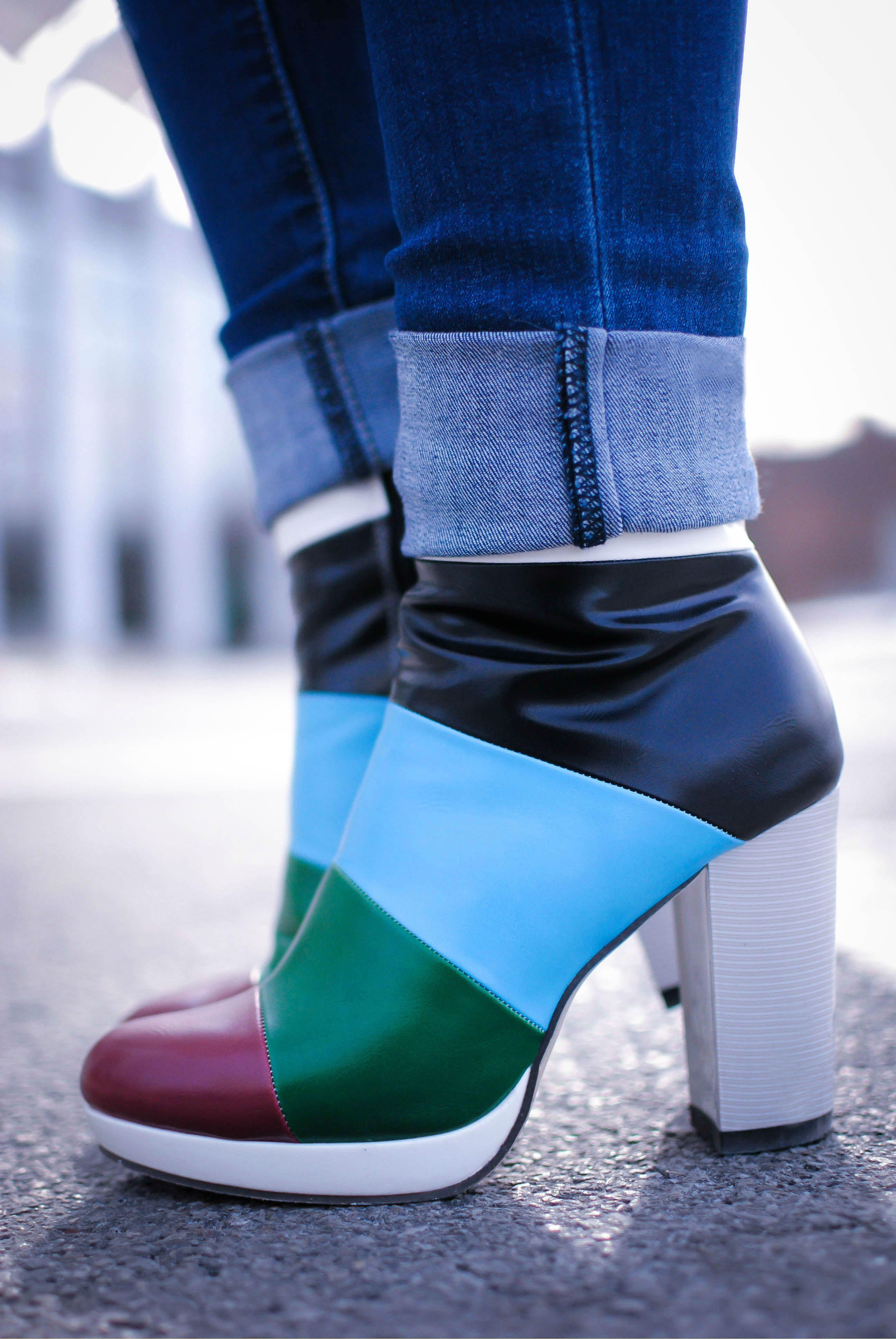 Multi Colored Booties_What Would V Wear