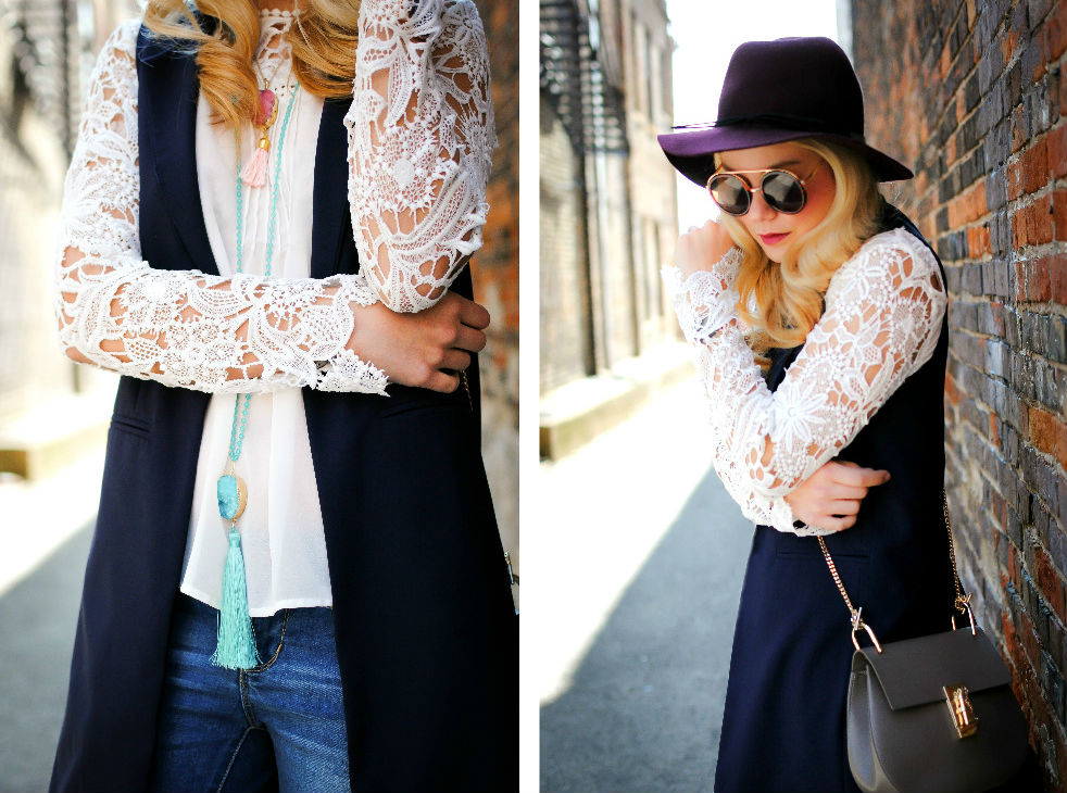 Boho Chic_Tassel Necklace_Lace Top_What Would V Wear