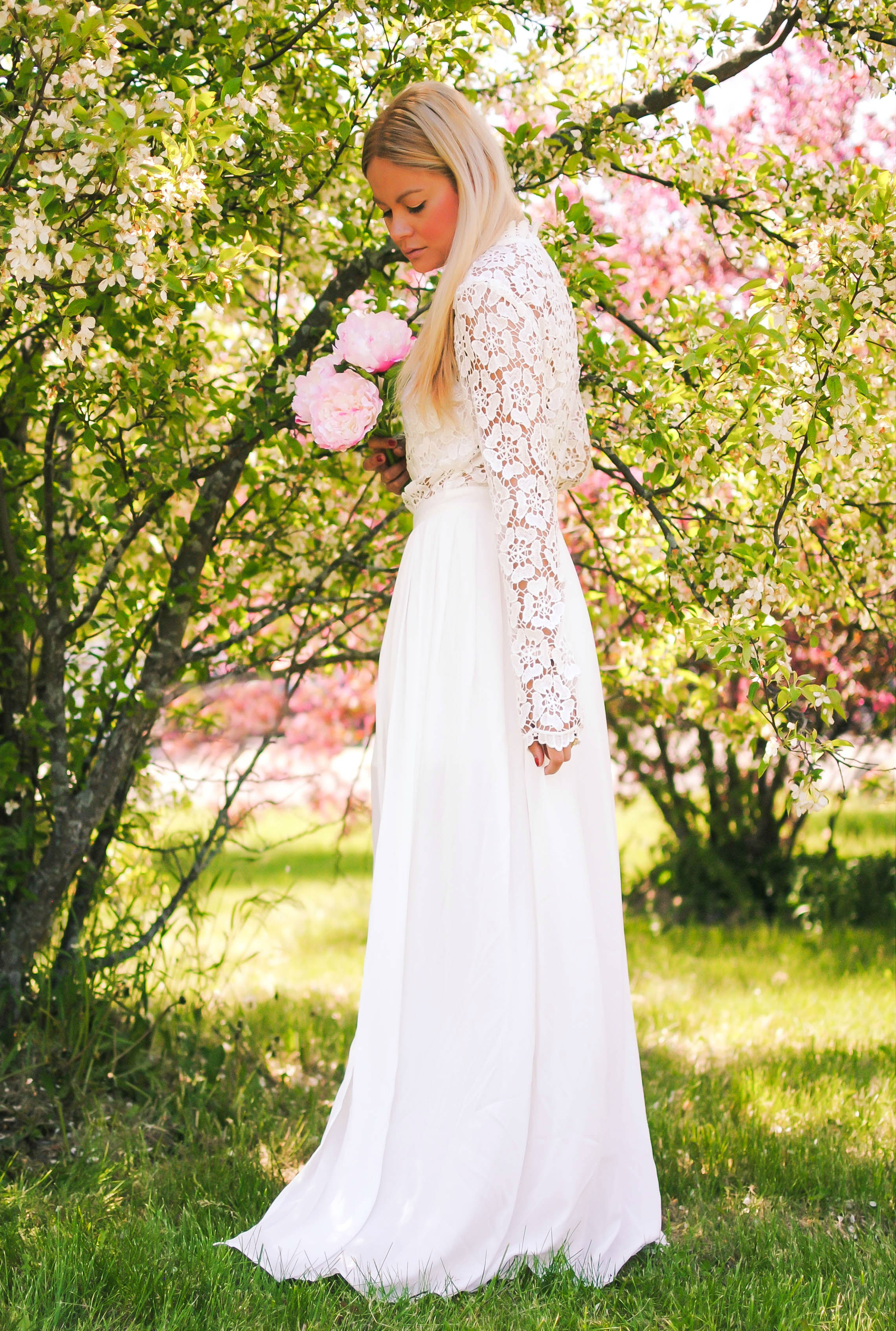 A Dream in Lace_Wedding Dress_Crochet Maxi Dress_Chicwish_What Would V Wear