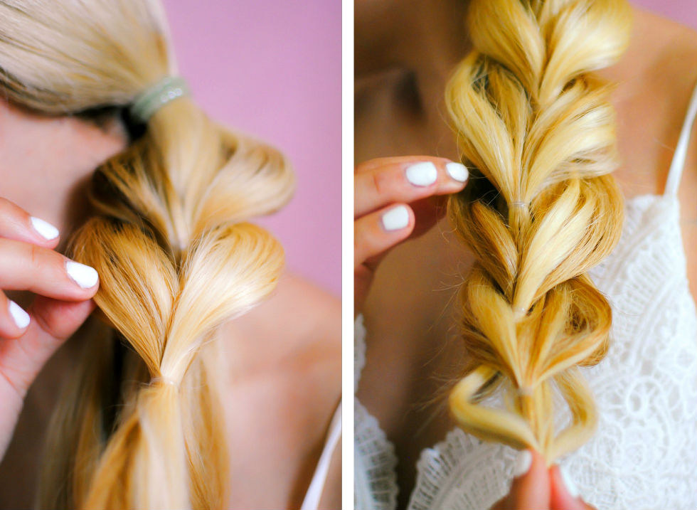Beauty_Hair Tutorial_Braided Ponytail_Pull Through Braid_What Would V Wear
