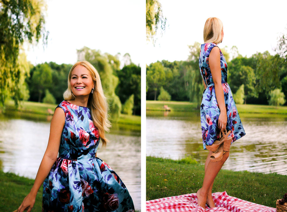 Picnic By The Lake_Closet London Floral Dress_What Would V Wear_Vanessa Lambert_5