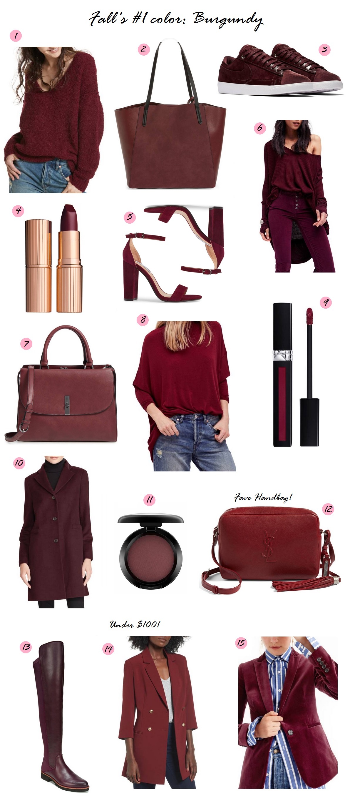 Autumn's It Color: Burgundy - What Would V Wear