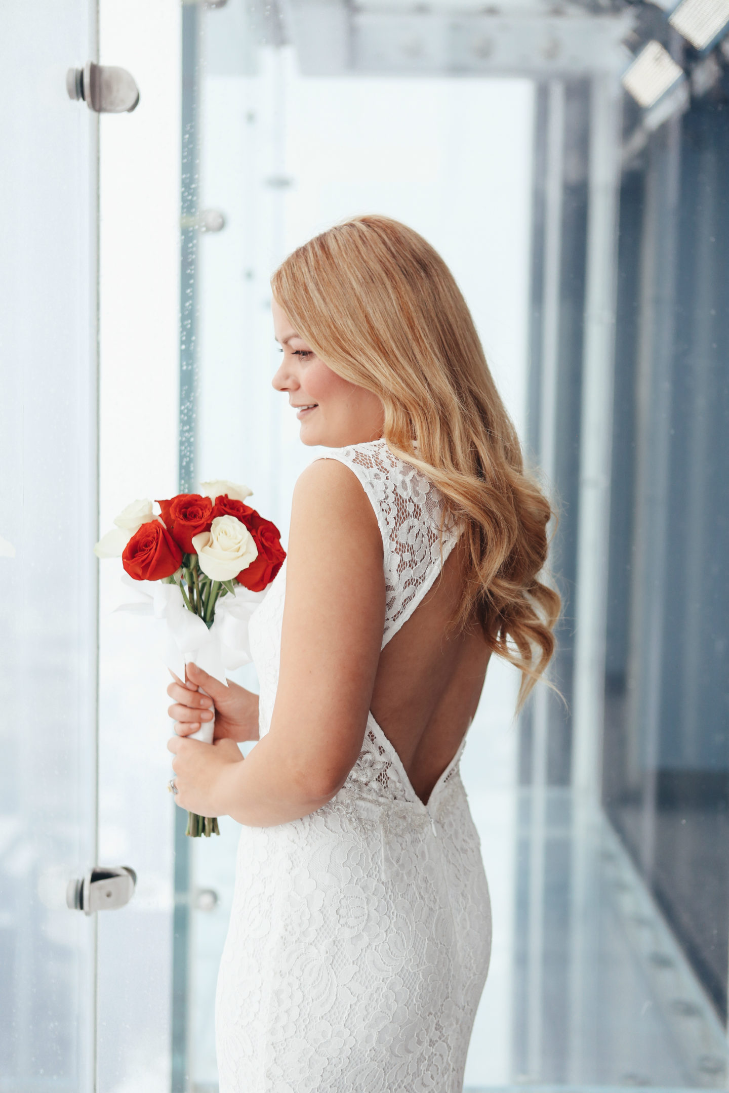  Vow-Renewal-Vanessa-Lambert-white-lace-dress-What-Would-V-Wear