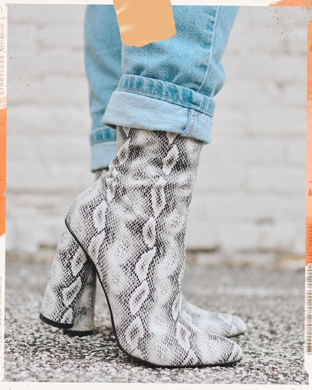 snakeskin-print-booties-vanessa-lambert-style-whatwouldvwear